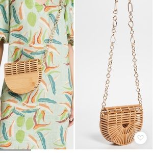 Cult Gaia ark flip crossbody bamboo bag
